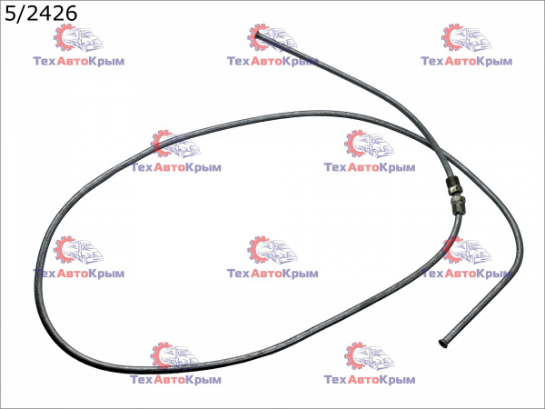 Трубка от ГЦС к шлангу раб. цилиндра ГАЗ-31029 (L=1460,М10хМ12) стальная