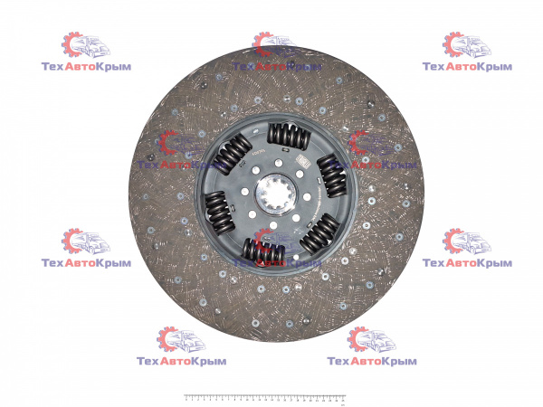 Диск сцепления ведомый КАМАЗ-Евро 6522 КПП (ZF) (ан. "SACHS") (ан.1878000206) d=45